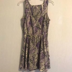 Purple open back dress